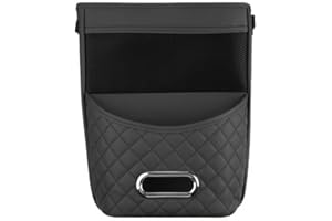 QIUPFGUT Supporto per borsetta per auto tra i sedili, Borsa porta auto tra l'organizzatore del sedile, organizer per auto, Cuoio PU Stoccaggio Seggiolino Auto,Supporto Borsetta Borsa per Auto Sedili
