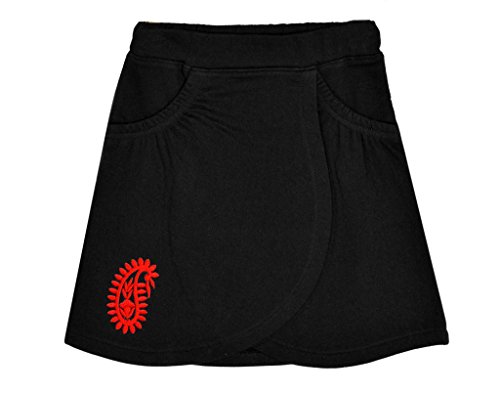 Lil Orchids Embroidered Girls Black Wrap Skirt RS.299 (80.00% Off) - Amazon Lil Orchids Embroidered Girls Black Wrap Skirt RS.299 (80.00% Off) - Amazon