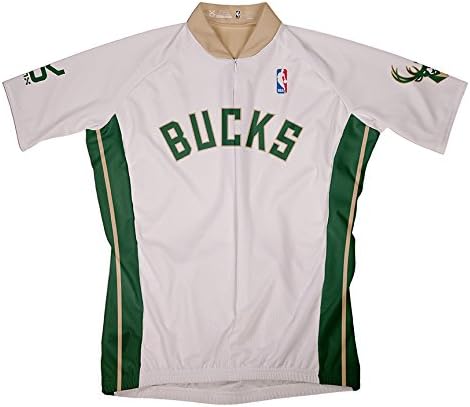 NBA Milwaukee Bucks Men's Short Sleeve Home Jersey, Medium, White