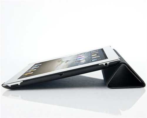 iPad 4 Hülle – VEO Ultra Dünnes Smart Cover mit Stand & Schlaf-Funktion für iPad 4. (Mit Retina), 3 & 2, SCHWARZ - 4