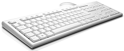 V7 KU100UKWHT Standard Tastatur (Englisch, UK, English, USB, Media-Hot-Keys) weiß - 2