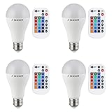 Diese E27 Farbwechsel LED Lampe hat eine Leistung von 10W und eine Helligkeit von 810lm (ersetzt 60W).