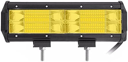 LED Light Bar Yellow Lights Triple-row Long Strip Lamp 108W Working Lamp Refitted Off-road Vehicle Lamp Roof Lamp