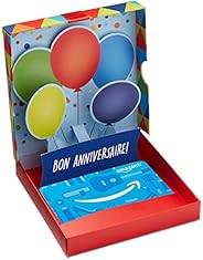 Carte cadeau Amazon.fr - Dans un coffret Ballons d'annivers