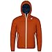 Price comparison product image K-Way - Jacket JACQUES THERMO PLUS DOUBLE for man, raincoat, breathable fabric - Orange P-Blue D - medium