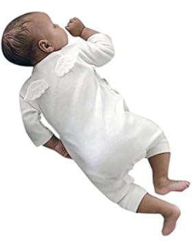 sunnymi Weiß Grau★Mädchen Jungen Engelsflügel Verbunden Strickjacke Bekleidungsset★ Langarm Newborn Baby/Geburtstag...