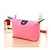 Domire Women Dumpling Shape Nylon Waterproof Zipper Cosmetic Makeup Bag Handbag ,Pink
