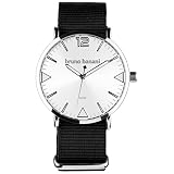 bruno banani BR30063 Cool Color Uhr Unisex Stoffband Metall 50m Analog schwarz