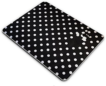 UMALL Polka Dot Beds Waterproof for Pet Dogs Cuddly Cushion Mats Suqare Soft Sofa (L=60*75cm, Black)