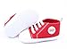 Femizee Newborn Baby Boy Girl Soft Crib Shoes Sneaker Red 0-6 Months