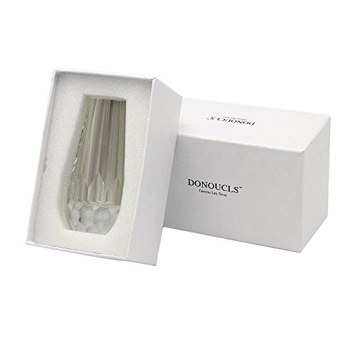 Klar Bud Vase Cut Kristall für Tabel Flower Vasen von donoucls klein 6 x 12 cm (STYLE1) - 4