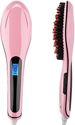 Hair Straightening Comb Straightener Brush Ceramic Heating Irons brush Anion Hair Care Instant Magic Silky Straight Hair Styling Detangling