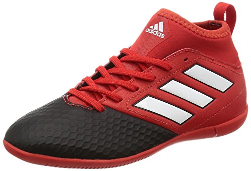 adidas Ace 17.3 In, Botas de Fútbol Infantil, Rojo (Red/Ftwr White/Core Black), 38 EU