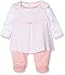 Kanz Girl's Strampler + T-Shirt 1/1 Arm Footies, Rosa (carmine rose melange 8185), 56