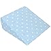 Cuddles Collection Dotty Wedge Pillow (Blue)