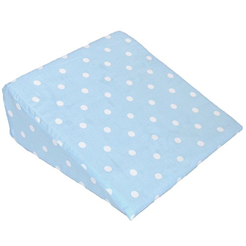 Cuddles Collection Dotty Wedge Pillow (Blue)
