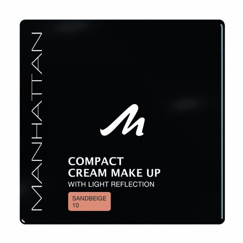 Manhattan 18247 Compact Cream Makeup, sandbeige, 1er Pack