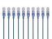 Produktbild Monoprice SlimRun Cat6A Ethernet Patch Cable - Network Internet Cord - RJ45, Stranded, 550Mhz, UTP, Pure Bare Copper Wire, 10G, 30AWG, 7ft, Blue, 10-Pack