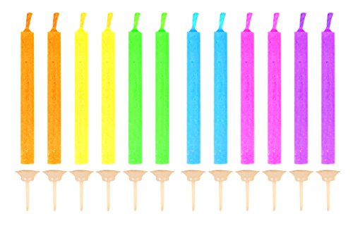 German Trendseller® – 12 x Magische Geburtstags – Kerzen mit – farbigen Flammen -┃ Kindergeburtstag ┃ Geburtstags – Kuchen ┃ Engel´s Flammen ┃ 12 Kerzen - 3