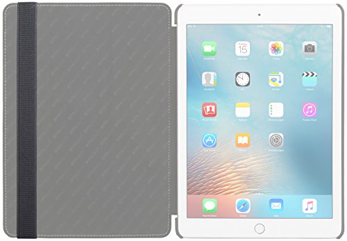 StilGut Pencil-Halter für Apple iPad Pro 9.7″ und iPad Pro 10.5″ aus echtem Leder (V2 verbesserte Variante) mit Lightning Adapter-Fach & Lasche. Stift-Halterung zur sicheren Aufbewahrung des Apple Pens, Schwarz - 8