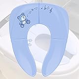 adaptador wc niños chile portátil y plegable: No es necesario instalar; se puede doblar en un tamaño compacto de 18 cm x 15 cm x 5 cm; Diseño ligero; Cabe en cualquier bolsa de pañales/bolsa de viaje