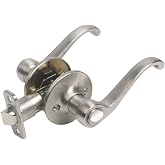 Design House 740399 Scroll Evrensel Mandal Gizlilik Kapı Kolu, Saten Nikel, 6 Y&ouml;nl&uuml;