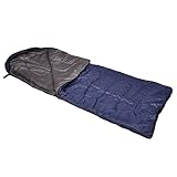Maße: 180 cm x 75 cm Nexos Schlafsack 180 cm blau 200g/m² Polyester Camping