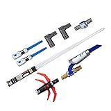 Geeignet für Kinder ab 4 Star Wars Hasbro - C3232 Bladebuilders - Path of The Force Mega Pack - Jedi and Sith - 2 in 1 Lichtschwert mit Licht- und Soundeffekt