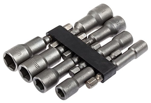 Bit Steckschlüssel Satz 6-13 mm 8-tlg für Akkuschrauber Bohrmaschinen Außensechskant