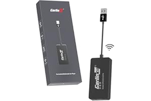 Carlinkit New Wireless CarPlay/Wireless Android Auto Adapter für Aftermarket Android Radio Version 4.4+, muss APK auf dem Auto installieren, Unterstützung Wired Mirroring/IOS 15