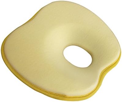 Baby Pillow, KooKen 9 Inches Memory Foam Apple Shape Baby Pillow Use for 3 Months to 1 Year Baby - Apple Yellow