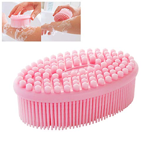 Preisvergleich Produktbild MTTLS Shampoo-Bürste Kopfhautmassagegerät, tragbare Kopfhautpflegebürste mit weichem Silikonbürstenkopf-Shampoo-Kamm