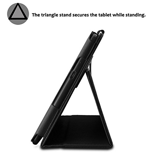 ASUS ZenPad Z8 / ZenPad 3 8.0 Hülle, Infiland Slim Fit Folio PU-lederne dünne Kunstleder Schutzhülle Cover Tasche für ASUS ZenPad Z8 ZT581KL / ZenPad 3 8.0 Z581KL 20,06 cm (7,9 Zoll) Tablet-PC(mit Auto Schlaf / Wach Funktion)(Schwarz) - 5