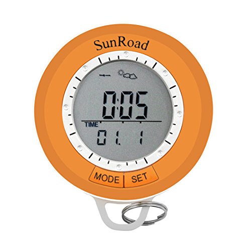 Sunroad SR108S Outdoor Mini Hiking Computer Waterproof Men Causal Watch-Pedometer Altimeter Thermometer Compass Weather Forecast Multifunction Fitness