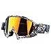 Produktbild ZHANGSHIGC Fahrrad Reiten Brille Ski Brille Männer Und Frauen Doppel Anti-Fog Sand Winter Skifahren Uv Mountainbike Skating Gläser Unisex Chromatisches Muster