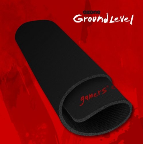 Ozone Ground Level S - Alfombrilla de rat  n  249 g  PC   negro y rojo