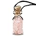 Produktbild Geschenkfläschchen Glas an Wachsschnur Rosenquarz - 3.6 cm