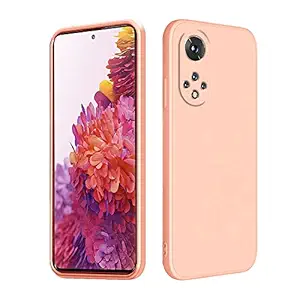 Compatible with Huawei nova 9 Case Silicone Square Ultra Slim Cases Shockproof Anti-Scratch Phone Case for Huawei nova 9 Full Body Protective Cover (Huawei nova 9, Pink)