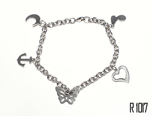 Preisvergleich Produktbild Enez Armband Armkette Armreifen Edelstahl Schmuck 21 cm R1017