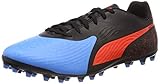 Erwachsene Puma Herren ONE 19.4 MG Fußballschuhe Blau (Bleu Azur-Red Blast Black), 44 EU