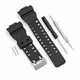 ROUHO Watch Strap Band with Pins Fits for Casio G Shock 16MM Ga-100 G-8900 Gw-8900-NuMMer 1