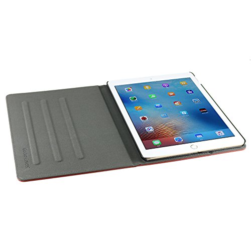 Gecko Apple iPad Pro 9.7 Hülle Easy-click – Braun – Multifunktionelle Tasche bietet Schutz und Multimedia-Komfort / Cover mit Präsentationsfunktion – Tablethülle geeignet für Apple iPadPro 9.7 - 3