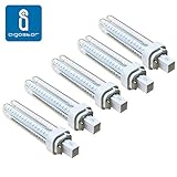 Potencia：12W ,230V/50Hz Pack 5 Bombillas Aigostar 183646 LED PLC 2U 12W Bombilla LED Maiz G24 6400K [Clase de eficiencia energética A+]