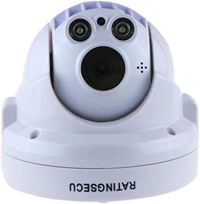 Dome Camera,720P HD Wired IP Camera Support 32G Micro SD Card And P2P And Microphone Surveillance Camera for Home Security Ratingsecu