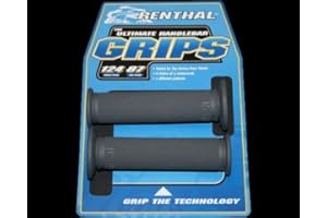 Renthal Motorcycle Handlebar Grips Road-Race Short Medium Grip Diamond pattern