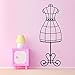 Produktbild lyclff Wandaufkleber abnehmbare Wen Kleidung Ständer Vinyl Wandtattoo Schneider Kleidung Ständer Kleid Modell Wandkunst Wand Derss Decor 20 * 57 cm