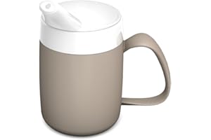 Ornamin Becher mit Trink-Trick mit Schnabelaufsatz, leinen