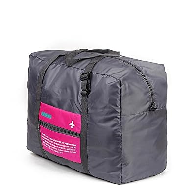 NOV@GO Sac de voyage Pliable grande taille 30L (Gris et Rose)