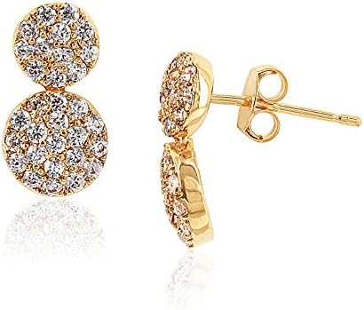 Earrings For Women By Fashionvictime - 18Ct Gold Plated Jewel- Zirconia