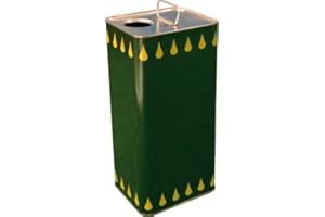 OEM SYSTEMS Lattina Olio Rettangolare in banda stagnata 2 Litri VERDE tappo ermetico 10pz